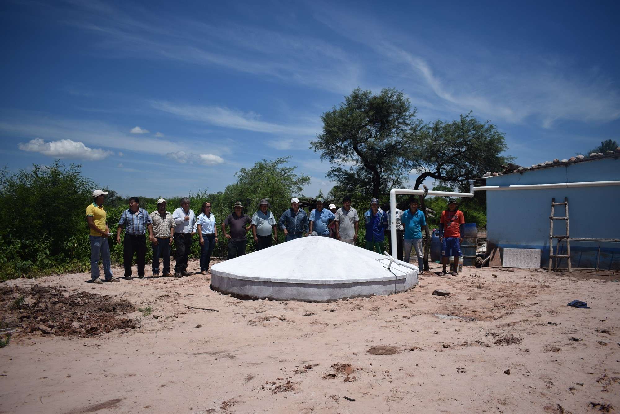 Construcción de Cisternas para almacenamiento en la cosecha de agua.